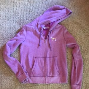 VS PINK Zip Jacket with Hood Purple
